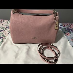 Coach Shoulder Bag In Light Pink-Lavander color